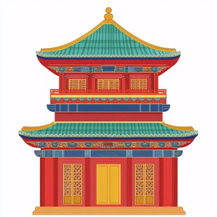 祈年殿建筑插画