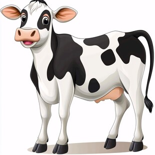 卡通奶牛图片