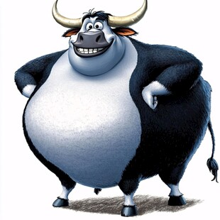 卡通牛大壮
