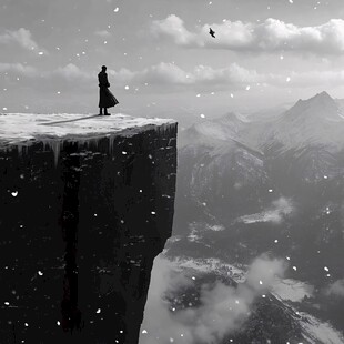 站在悬崖边缘的勇士