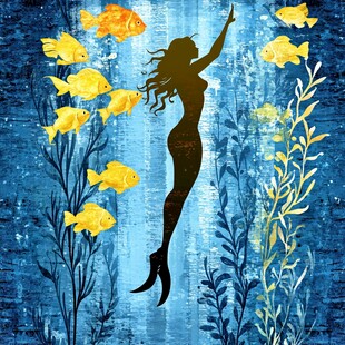 蓝色空间美人鱼