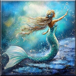 梦幻美人鱼插画
