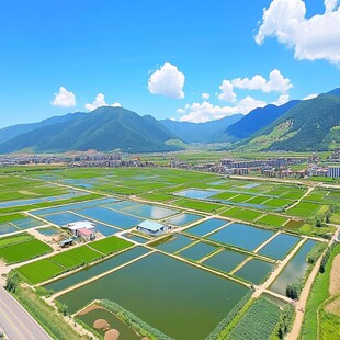 现代化农田场景