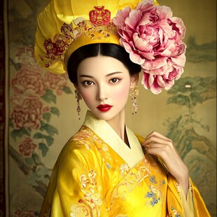 古典美女蜡像