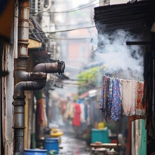 雨中陋巷