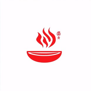 火锅图形logo设计