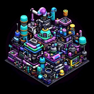 科技感插画