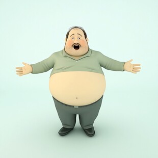 卡通胖大叔