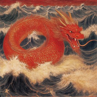 国潮风蛟龙得水