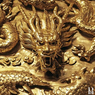 金色龙浮雕
