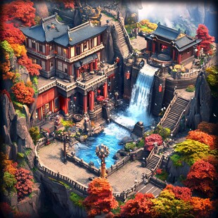 3dmax游戏场景