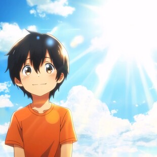 仰望天空少年的心