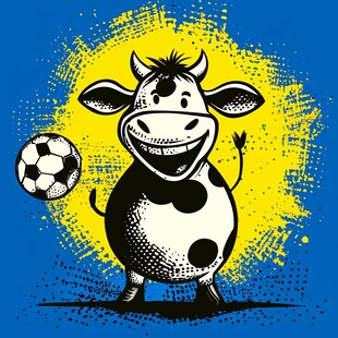 个性潮流卡通小牛