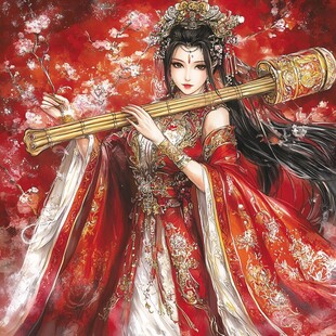 古风嫁衣美女