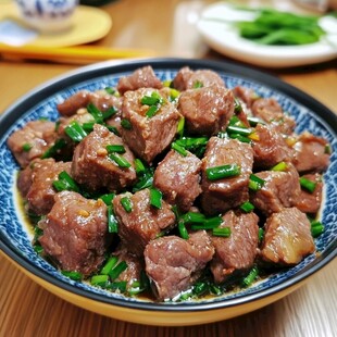 蒸牛肉粒