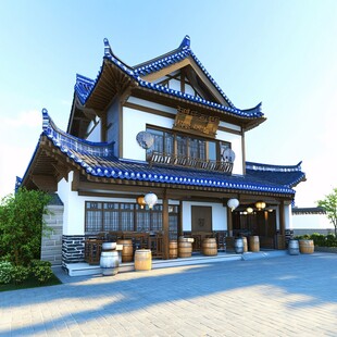 中式日风古典建筑