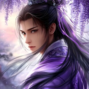 原创手绘古装美男