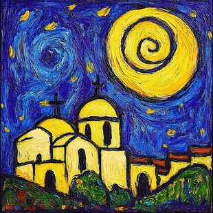 梵高星空画风