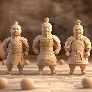3d打印功夫兵马俑