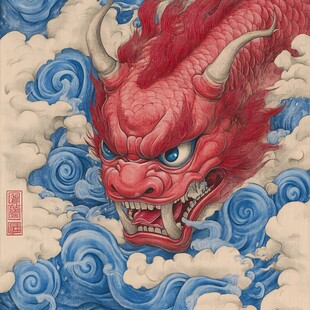 龙年文创插画