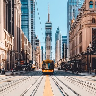 都市繁华街景