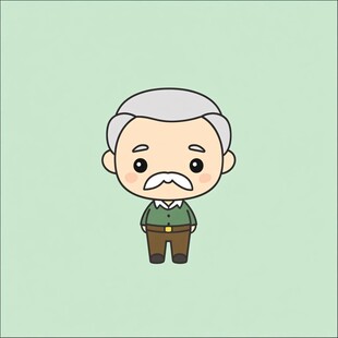 卡通老教授头像