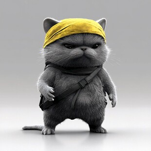 猫大侠卡通猫咪