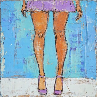 钢板套色人物画