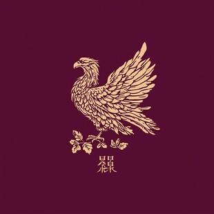 鸾鸟玄鸟朱雀礼盒插画