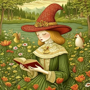 奇幻爱丽斯仙境插画