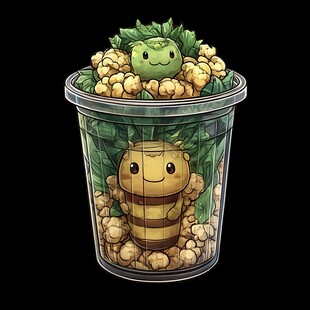 卡通木桶饭