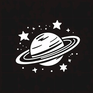 星球星系宇宙logo