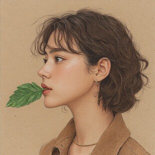 高级感女插画
