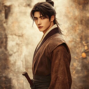 古代帅气大侠端面头像