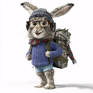 酷帅霸气兔形象