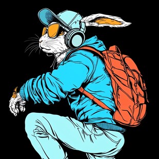 酷帅霸气兔形象