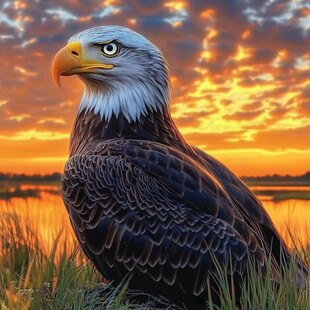 3d老鹰绘画