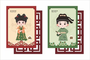 洗手间门牌