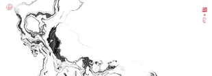 黑白水墨装饰画