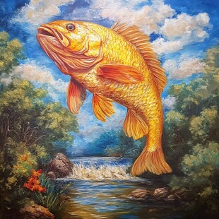 鲤鱼3d画