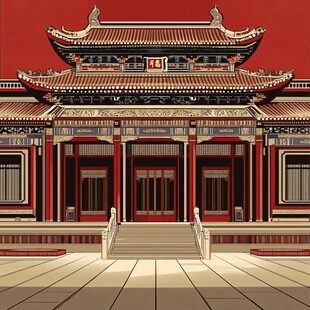太庙插画