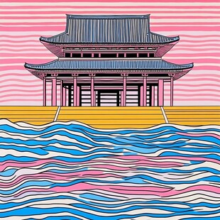 海岱楼插画