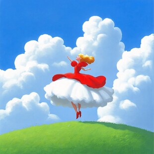 云上舞动的仙女