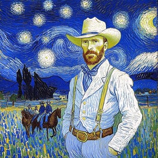 梵高星空画风
