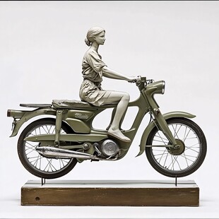 摩托骑士摆件