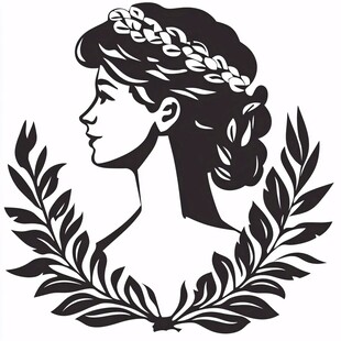 复古美女logo