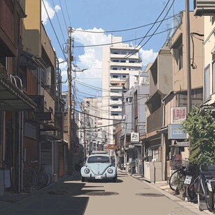 插画街道