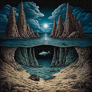 立体画海底立体画