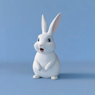 3d卡通兔子