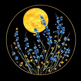 唯美月夜花